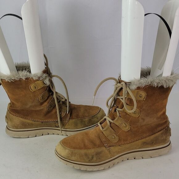 Sorel Joan Explorer Suede Leather Women's Ankle Booties - Picture 4 of 16